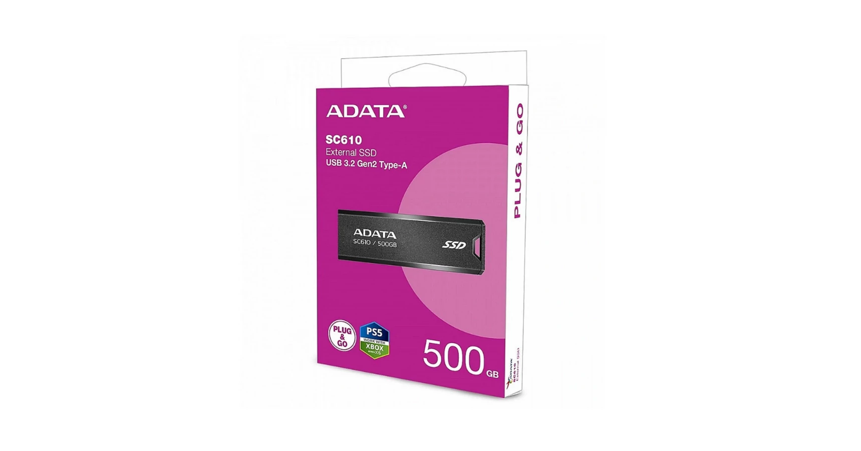 Sc610 Adata 500 Gb Ssd External SSD|ADATA|SC610|500GB|USB Speed
