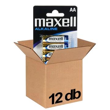 Maxell Alkáli AA ceruzaelem LR06 1,5V - 12 db (4 bliszteres kiszerelés)