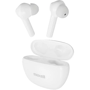 Maxell DYNAMIC+ TWS Bluetooth 5.3 vezeték nélküli fülhallgató mikrofonnal - fehér Maxell DYNAMIC+ TWS Bluetooth 5.3 vezeték nélküli fülhallgató mikrofonnal - fehér