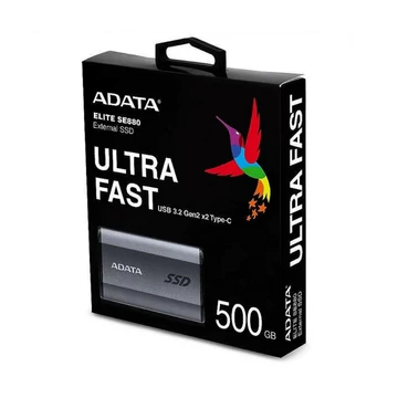ADATA SE880 külső SSD 500GB USB-C 3.2 gen 2x2 (2000/2000 MB/s) - Titanium Gray