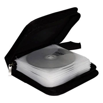 MediaRange CD/DVD táska 24 db lemez számára - fekete (BOX-50)