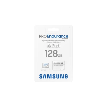 Samsung PRO Endurance 128GB microSD memóriakártya SD adapterrel Class 10 UHS-I U3 V10 100MB/s Samsung PRO Endurance 128GB microSD memóriakártya SD adapterrel Class 10 UHS-I U3 V10 100MB/s