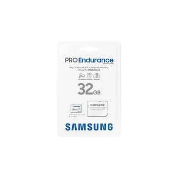 Samsung PRO Endurance 32GB microSD memóriakártya adapterrel Class 10 UHS-I U1 V10 (100/40 MB/s)
