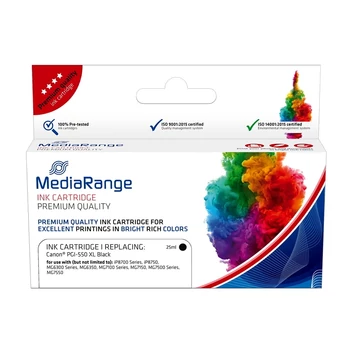 MediaRange Canon PGI-550XL utángyártott tintapatron chippel - fekete MediaRange Canon PGI-550XL utángyártott tintapatron chippel - fekete