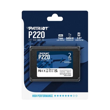 Patriot P220 2TB SSD meghajtó 550/480 MB/s 2,5