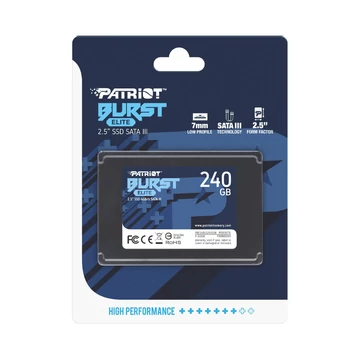Patriot Burst Elite 240GB SSD meghajtó 450/320 MB/s - fekete Patriot Burst Elite 240GB SSD meghajtó 450/320 MB/s - fekete