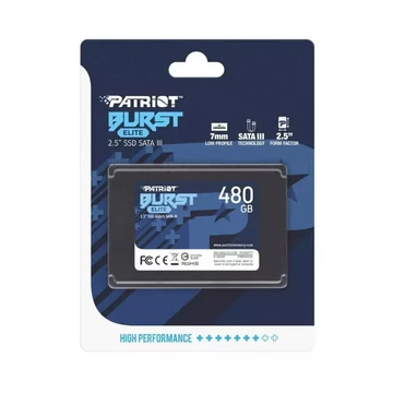 Patriot Burst Elite 480GB SSD meghajtó 450/320 MB/s 2,5" SATA III Patriot Burst Elite 480GB SSD meghajtó 450/320 MB/s 2,5" SATA III