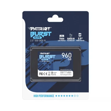 Patriot Burst Elite 960GB SSD merevlemez 450/320 MB/s - fekete Patriot Burst Elite 960GB SSD merevlemez 450/320 MB/s - fekete