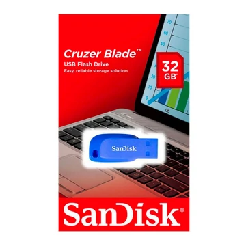 SANDISK CRUZER BLADE PENDRIVE 32GB USB 2.0 Kék SANDISK CRUZER BLADE PENDRIVE 32GB USB 2.0 Kék