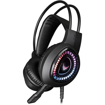Varr Gaming VH8010 gaming fejhallgató 7.1 térhatású hangzással RGB LED világítással - fekete