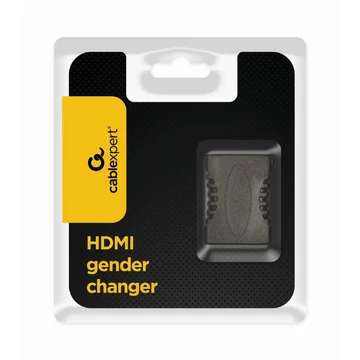 Gembird HDMI (anya) - HDMI (anya) toldó adapter aranyozott érintkezőkkel - fekete
