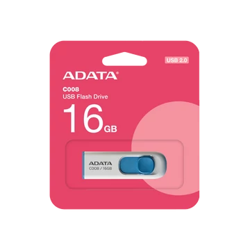 ADATA C008 CLASSIC PENDRIVE 16GB USB 2.0 Fehér-Kék