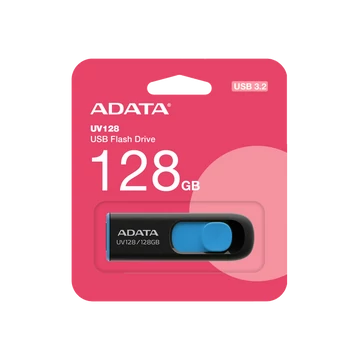 ADATA UV128 PENDRIVE 128GB USB 3.2 Fekete-Kék