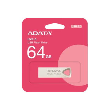 ADATA UV210 pendrive 64GB USB 2.0 fémházas - ezüst