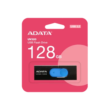 ADATA UV320 PENDRIVE 128GB USB 3.1 Fekete-Kék ADATA UV320 PENDRIVE 128GB USB 3.1 Fekete-Kék