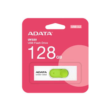 ADATA UV320 PENDRIVE 128GB USB 3.1 Fehér-Zöld