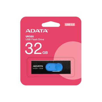 ADATA UV320 PENDRIVE 32GB USB 3.1 Fekete-Kék ADATA UV320 PENDRIVE 32GB USB 3.1 Fekete-Kék