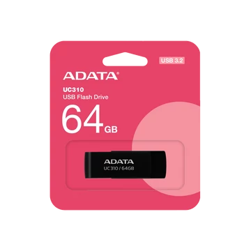 Adata UC310 64GB pendrive, USB 3.2 Gen1, fekete Adata UC310 64GB pendrive, USB 3.2 Gen1, fekete