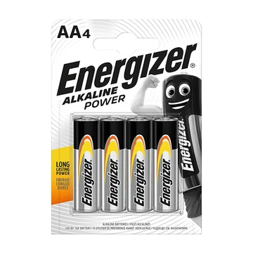 Energizer Alkaline Power Alkalikus AA LR6 elem  (4) Energizer Alkaline Power Alkalikus AA LR6 elem  (4)