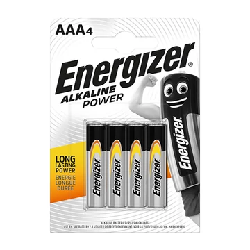 Energizer Alkaline Power AAA mikro elem LR03 1,5V - 4 darab