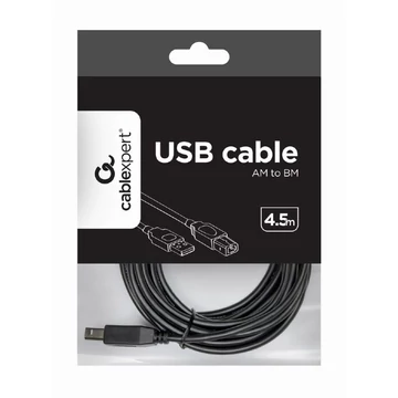 Gembird USB 2.0 AM-BM nyomtató kábel 4,5m Gembird USB 2.0 AM-BM nyomtató kábel 4,5m
