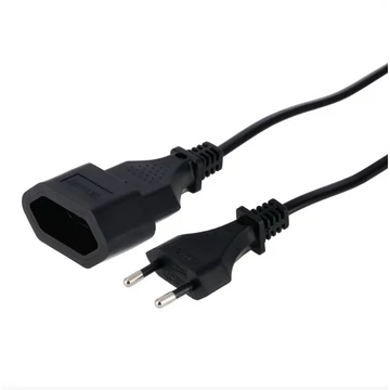 Hama hosszabbító tápkábel Euro csatlakozóval 3m - fekete Hama hosszabbító tápkábel Euro csatlakozóval 3m - fekete