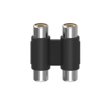Hama 205181 audio cinch adapter 2x RCA aljzat - 2x RCA aljzat - fekete Hama 205181 audio cinch adapter 2x RCA aljzat - 2x RCA aljzat - fekete