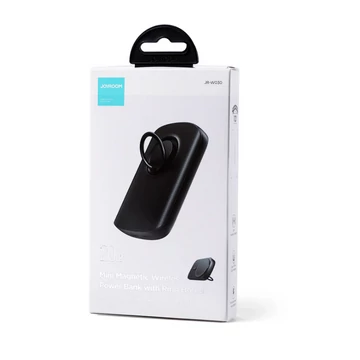Joyroom JR-W030 mini mágneses power bank gyűrűvel 20W Type-C 6000mAh - fekete Joyroom JR-W030 mini mágneses power bank gyűrűvel 20W Type-C 6000mAh - fekete