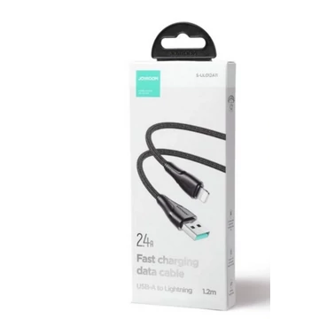Joyroom Surpass Series Lightning kábel 2,4A 1,2m - fekete (S-UL012A11) Joyroom Surpass Series Lightning kábel 2,4A 1,2m - fekete (S-UL012A11)