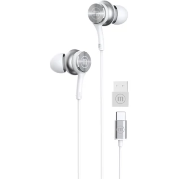 Maxell XC1 vezetékes fülhallgató USB-C csatlakozással mikrofonnal - fehér