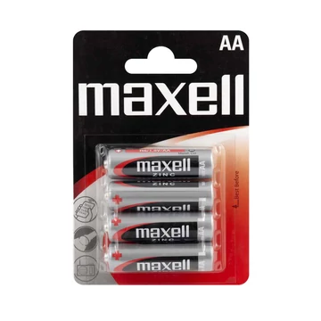 Maxell Cink AA ceruza elem 4 darabos kiszerelésben (R6)