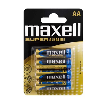 Maxell Super Alkáli AA ceruza elem 1,5V 4 darabos kiszerelés