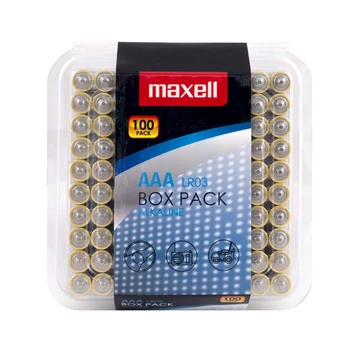 Maxell alkáli AAA elem LR03 1,5V - 100 darabos kiszerelés