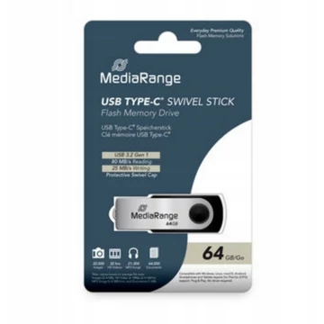 Mediarange 64GB Pendrive Type-C USB 3.2 Gen 1 Mediarange 64GB Pendrive Type-C USB 3.2 Gen 1