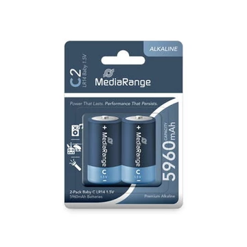 MediaRange Alkáli C LR14 elem (2 Blister) MediaRange Alkáli C LR14 elem (2 Blister)
