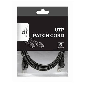Gembird UTP patch kábel CAT6 RJ45 2m - fekete