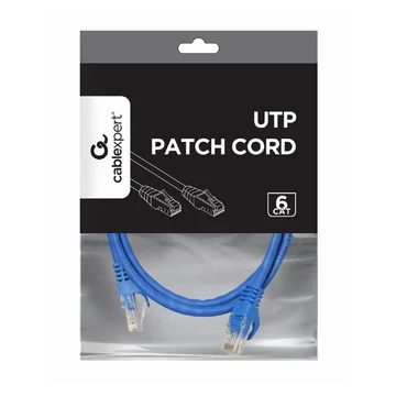 Gembird UTP patch kábel CAT6 RJ45 1m - kék Gembird UTP patch kábel CAT6 RJ45 1m - kék