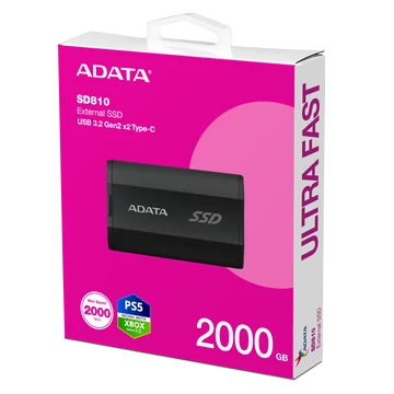 ADATA SD810 külső SSD 2TB USB 3.2 gen 2 - fekete ADATA SD810 külső SSD 2TB USB 3.2 gen 2 - fekete