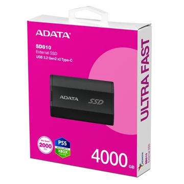 ADATA SD810 külső SSD 4TB USB 3.2 gen 2 - fekete ADATA SD810 külső SSD 4TB USB 3.2 gen 2 - fekete