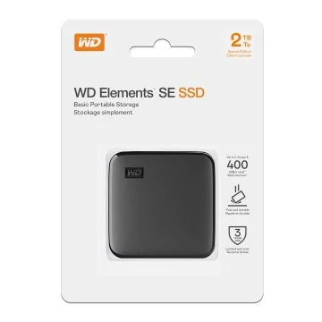 Western Digital Elements SE külső SSD 2TB USB 3.2 Gen 1 - fekete
