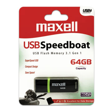 Maxell Speedboat 64GB Pendrive USB 3.1 - 855044.00.TW