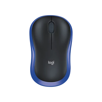 Logitech M185 vezeték nélküli egér 1600 dpi - kék/fekete
