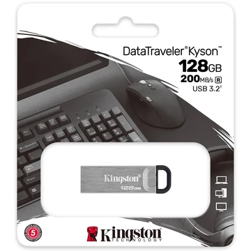 Kingston DataTraveler Kyson pendrive 128GB USB 3.2 Gen1 - ezüst