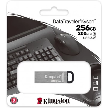 KINGSTON KYSON DATA TRAVELER PENDRIVE 256GB USB 3.2 Gen1 Ezüst KINGSTON KYSON DATA TRAVELER PENDRIVE 256GB USB 3.2 Gen1 Ezüst