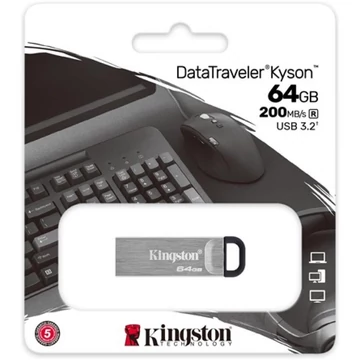 Kingston DataTraveler Kyson pendrive 64GB USB 3.2 Gen1 - ezüst