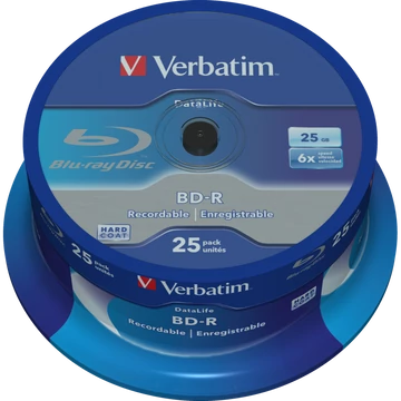 Verbatim BD-R 25GB 6X DataLife Blu-Ray lemez - Cake (25)