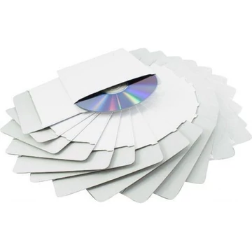 MediaRange CD/DVD/Blu-ray karton tok ablak nélkül - fehér (50 db)