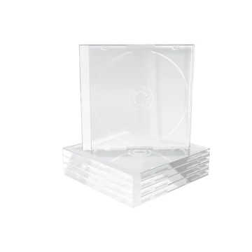 CD tok normál szimpla 10,4 mm Crystal Clear (5 db) CD tok normál szimpla 10,4 mm Crystal Clear (5 db)