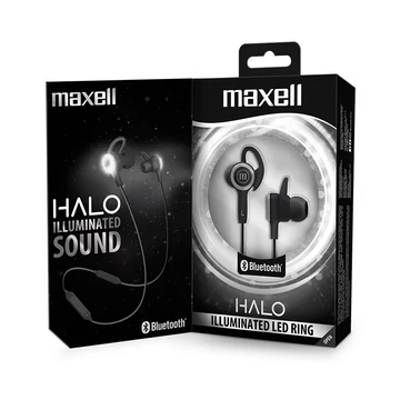 Maxell Halo világító Bluetooth fülhallgató - fekete