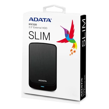 ADATA HV320 külső HDD 1TB USB 3.1 - fekete ADATA HV320 külső HDD 1TB USB 3.1 - fekete